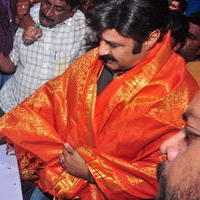 Nandamuri Balakrishna - Balakrishna watches Lion Movie at Bramaramba Theatre Stills | Picture 1031761
