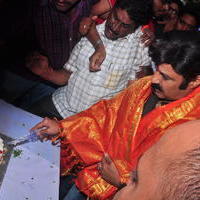 Nandamuri Balakrishna - Balakrishna watches Lion Movie at Bramaramba Theatre Stills | Picture 1031762