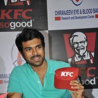 Ram Charan Teja - Ram Charan at KFC Employees Blood Donation Event Stills | Picture 1133173