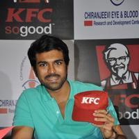 Ram Charan Teja - Ram Charan at KFC Employees Blood Donation Event Stills | Picture 1133175