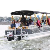 Telangana Tourism Catamaran Luxury Yacht Launch Stills