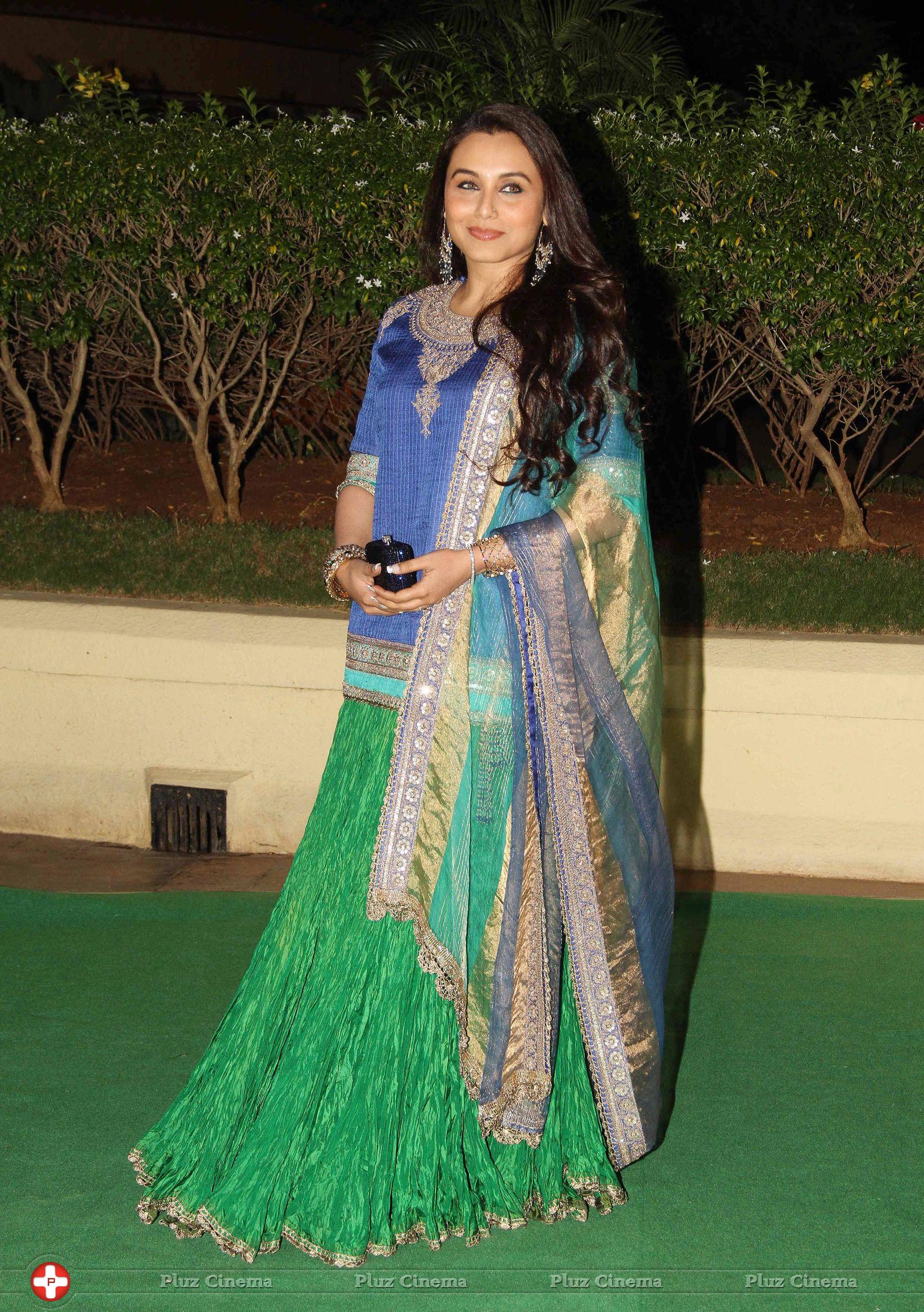 Rani Mukerji - Celebrities at The Wedding Reception of Vishesh Bhatt and Kanika Parab Photos | Picture 657523