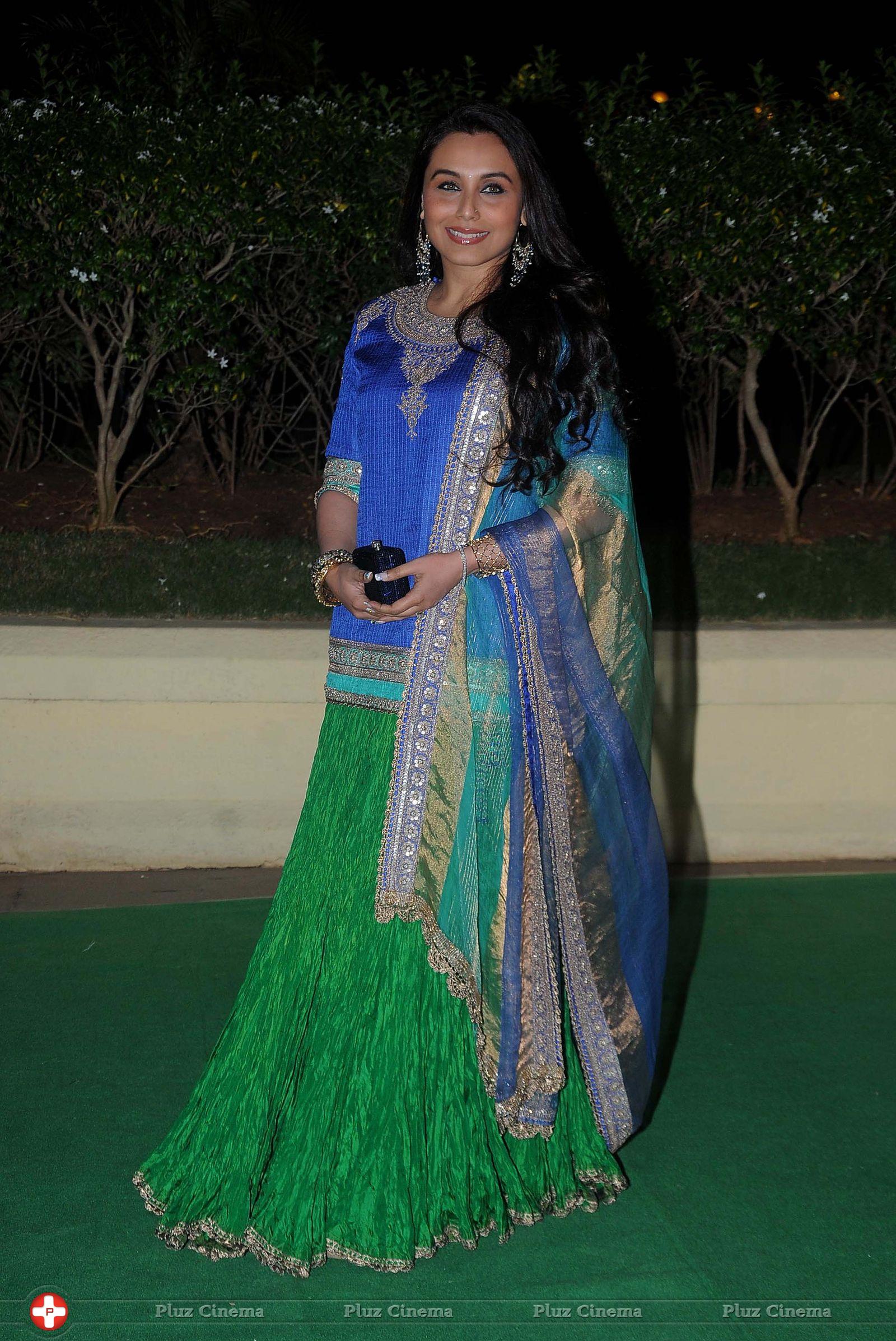 Rani Mukerji - Celebrities at The Wedding Reception of Vishesh Bhatt and Kanika Parab Photos | Picture 657546