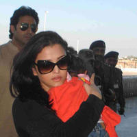 Aishwarya Rai Bachchan - Bachchan family snapped at Bhopal Airport Photos