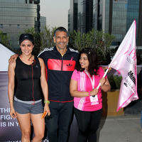 Milind Soman & Gul Panag at HCG Pinkathon for Breast Awareness 2013 Photos | Picture 680465