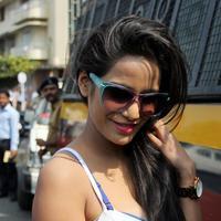 Poonam Pandey - Celebrities at Sachin Tendulkar enthrals with innings to remember in his farewell Test Photos