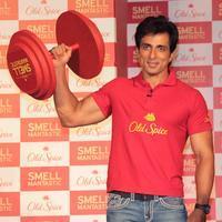 Sonu Sood - Rana, Sonu, Vidyut & Milind Soman at The Launch of the Old Spice Deodorant Photos