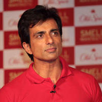 Sonu Sood - Rana, Sonu, Vidyut & Milind Soman at The Launch of the Old Spice Deodorant Photos