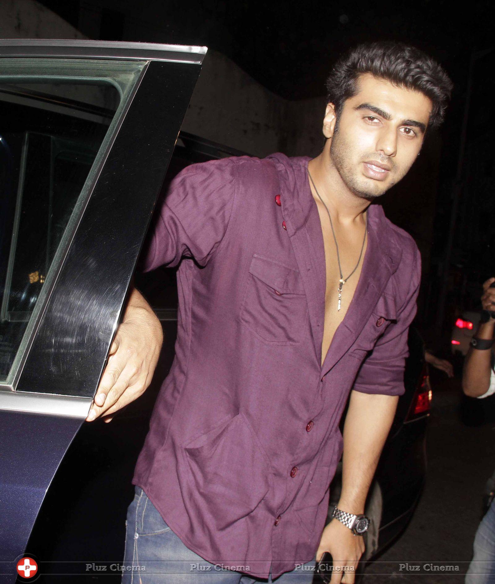 Arjun Kapoor - Arjun Kapoor & Huma Qureshi at the completion bash of film Finding Fanny Fernandes Photos | Picture 654439