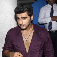 Arjun Kapoor - Arjun Kapoor & Huma Qureshi at the completion bash of film Finding Fanny Fernandes Photos | Picture 654394