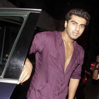 Arjun Kapoor - Arjun Kapoor & Huma Qureshi at the completion bash of film Finding Fanny Fernandes Photos | Picture 654439