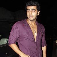 Arjun Kapoor - Arjun Kapoor & Huma Qureshi at the completion bash of film Finding Fanny Fernandes Photos | Picture 654441