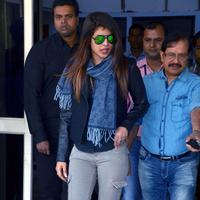 Priyanka Chopra - Bollywood celebrities arrives to attend a Wedding Stills