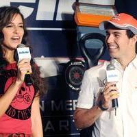 Neha Dhupia and Aditi Rao Hydari at Gillette Indian Grand Prix Promotional Event Stills
