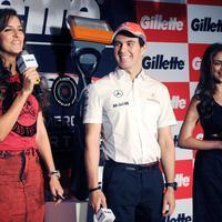 Neha Dhupia and Aditi Rao Hydari at Gillette Indian Grand Prix Promotional Event Stills