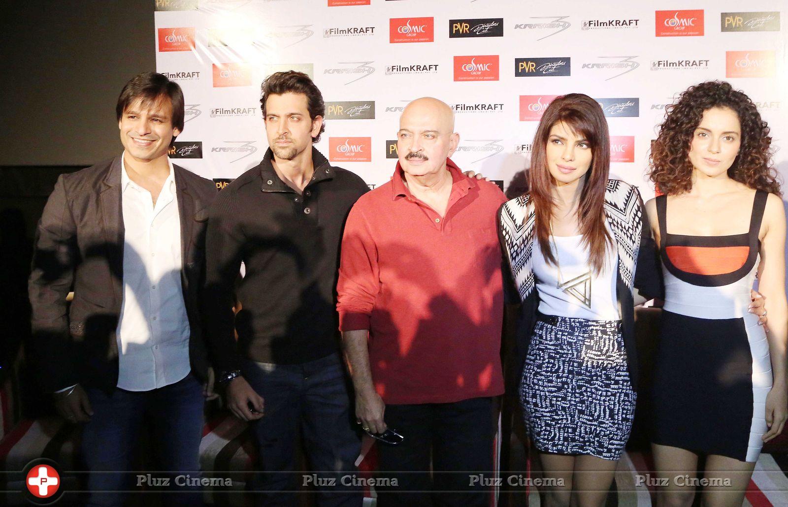 Hrithik, Kangana and Priyanka at Promotion Of Krrish 3 Movie Stills | Picture 613833