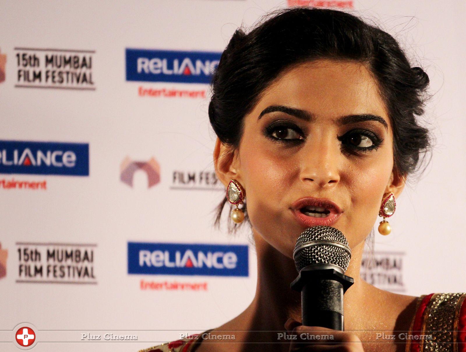 Sonam Kapoor Ahuja - Sonam Kapoor Promotes Little Big People Movie at 15th Mumbai Film Festival Photos | Picture 614037