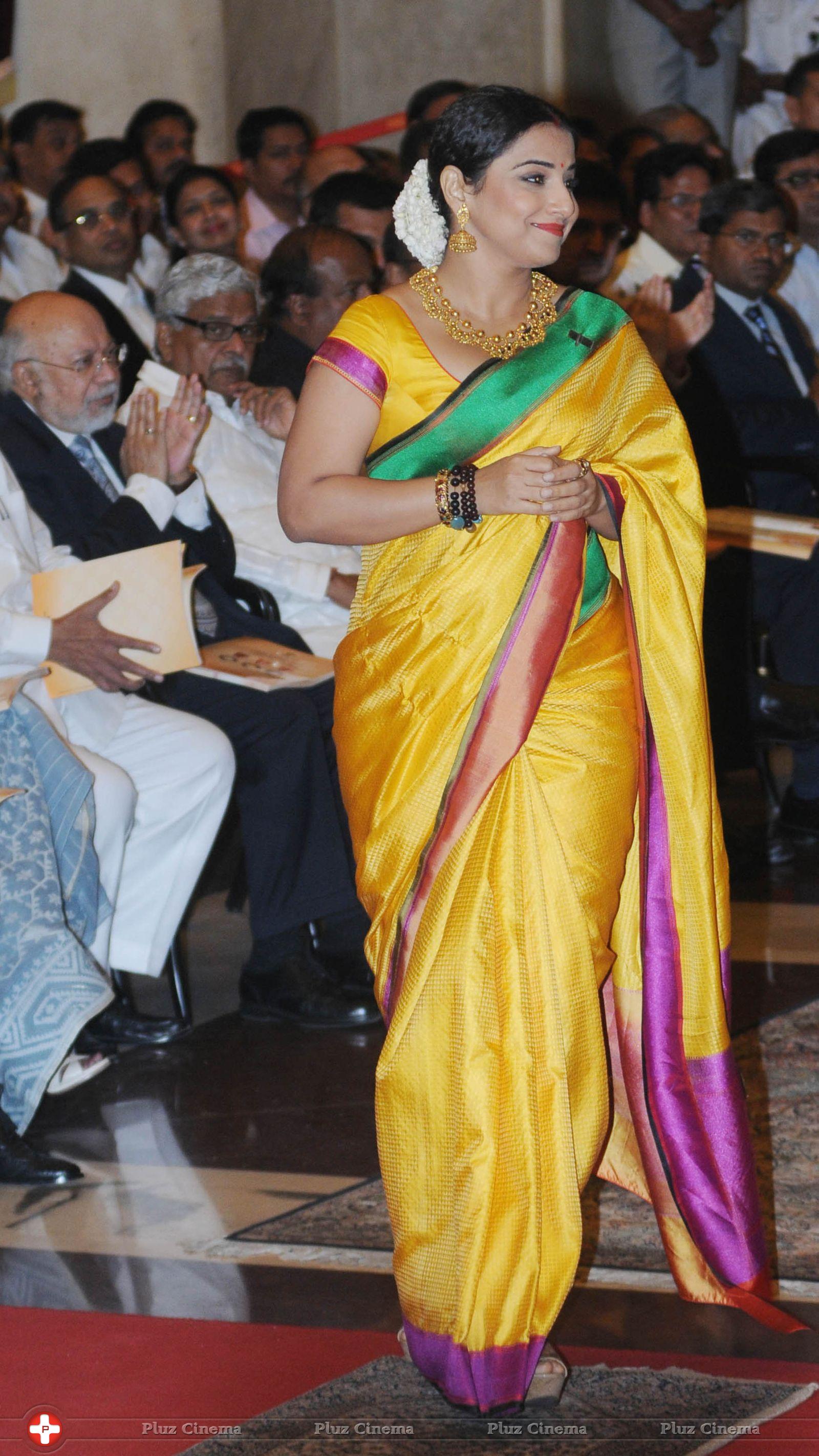 Vidya Balan - President presents Padma awards to eminent personalities Photos | Picture 737901