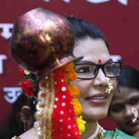 Rakhi Sawant - Rakhi Sawant celebrates Gudi Padwa Photos | Picture 737319