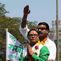 Rakhi Sawant - Candidates begin filing nomination papers for election 2014 Photos | Picture 737938