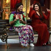 Raveena Tandon on sets of Mad in India Photos