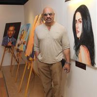 Bharat Dabholkar - Celebrities throng to Nawaz Modi solo art exhibition Photos