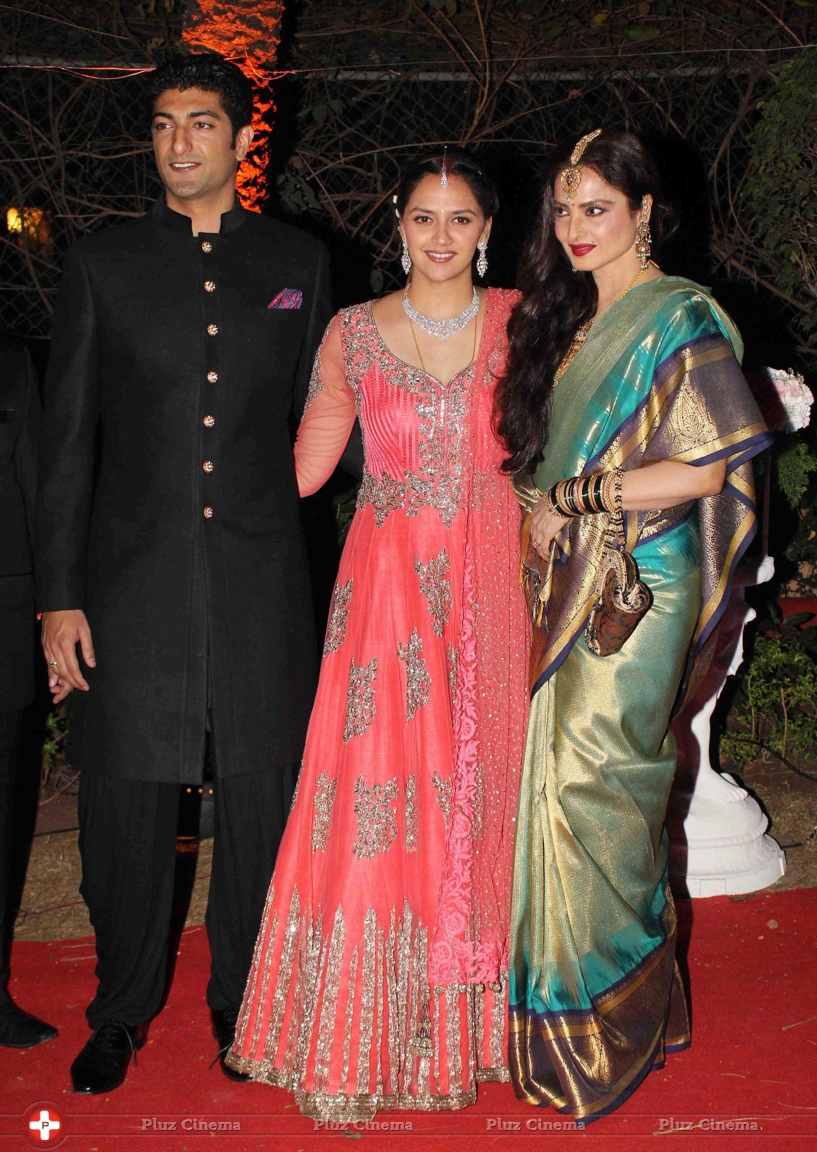 Celebrities at Ahana Deol and Vaibhav Vora Wedding Reception Photos | Picture 707094