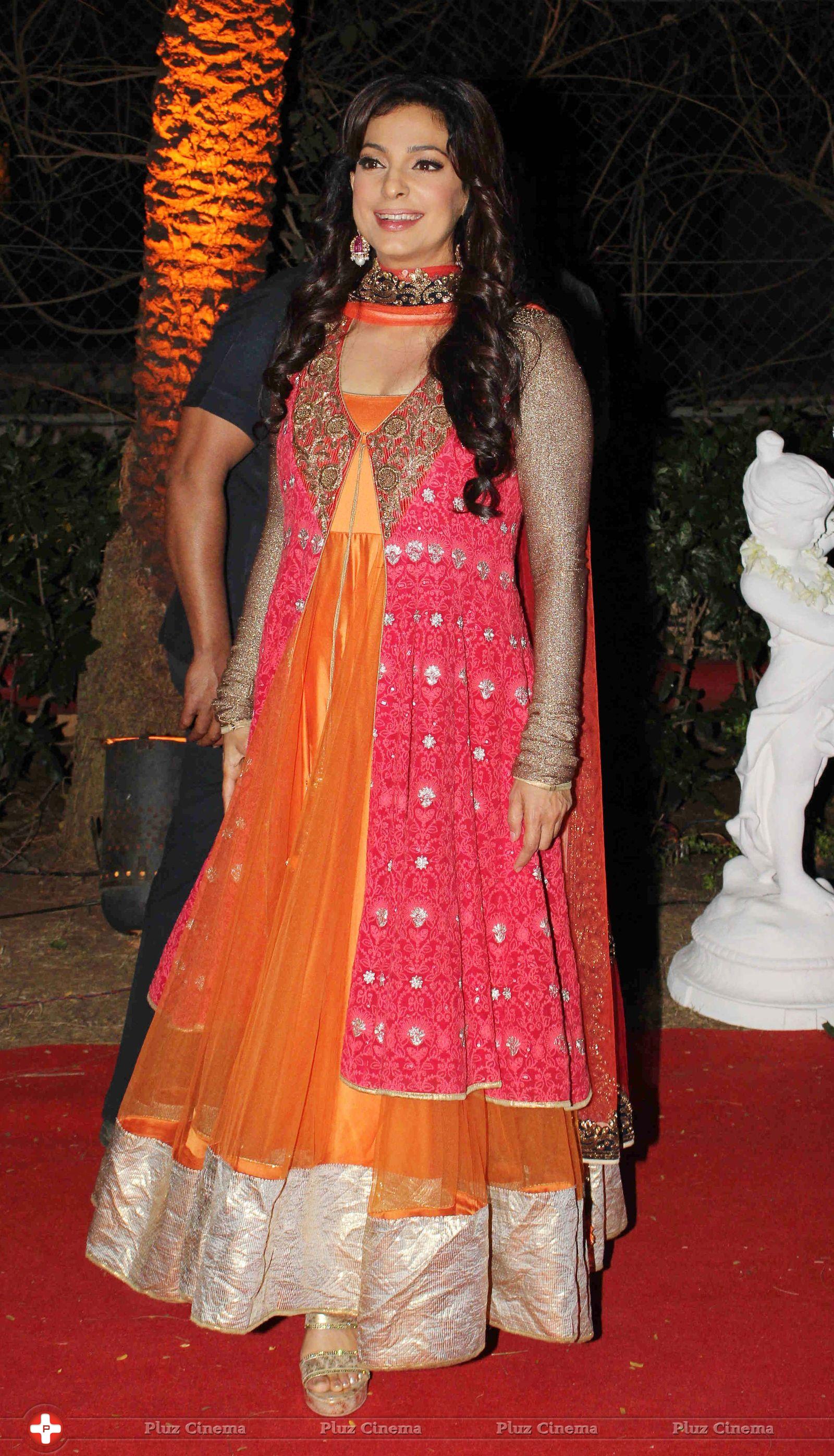 Juhi Chawla - Celebrities at Ahana Deol and Vaibhav Vora Wedding Reception Photos | Picture 707102