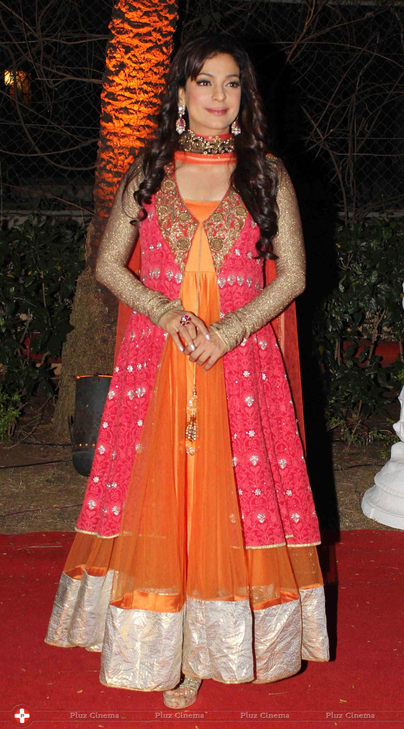 Juhi Chawla - Celebrities at Ahana Deol and Vaibhav Vora Wedding Reception Photos | Picture 707103