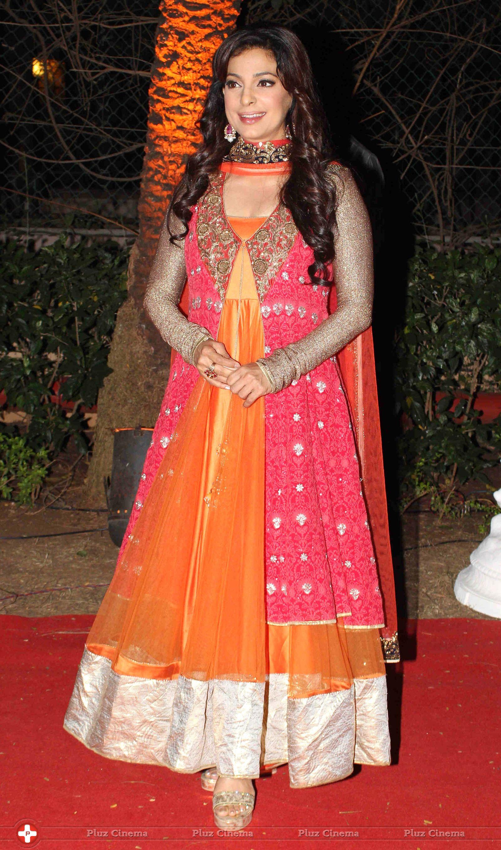 Juhi Chawla - Celebrities at Ahana Deol and Vaibhav Vora Wedding Reception Photos | Picture 707105