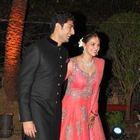 Celebrities at Ahana Deol and Vaibhav Vora Wedding Reception Photos | Picture 707098