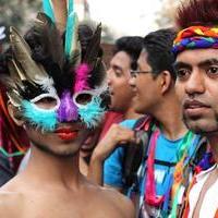 Anushka Manchanda at Gay protest against Supreme Court verdict Photos