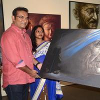Abhijeet Bhattacharya - Inauguration of Palash Halder painting exhibition Photos