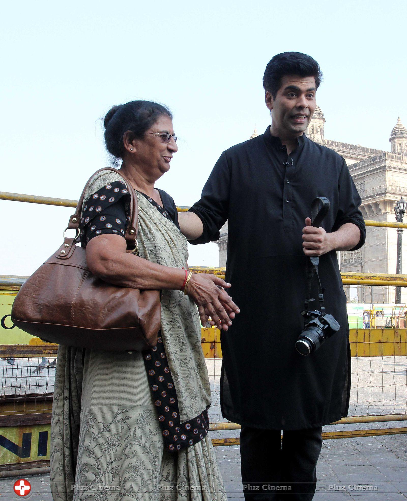 Karan Johar - Karan Johar shoots Mission Sapne at Gateway of India Photos | Picture 709196