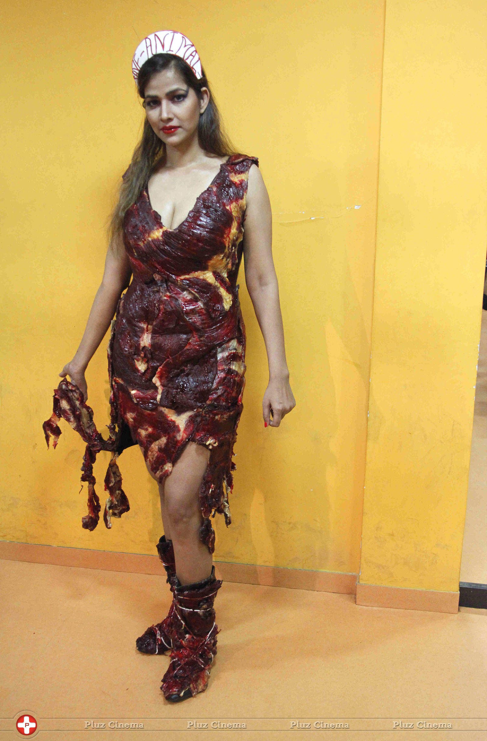Tanisha Singh photo shoot wearing real goat meat dress Photos | Picture 709323