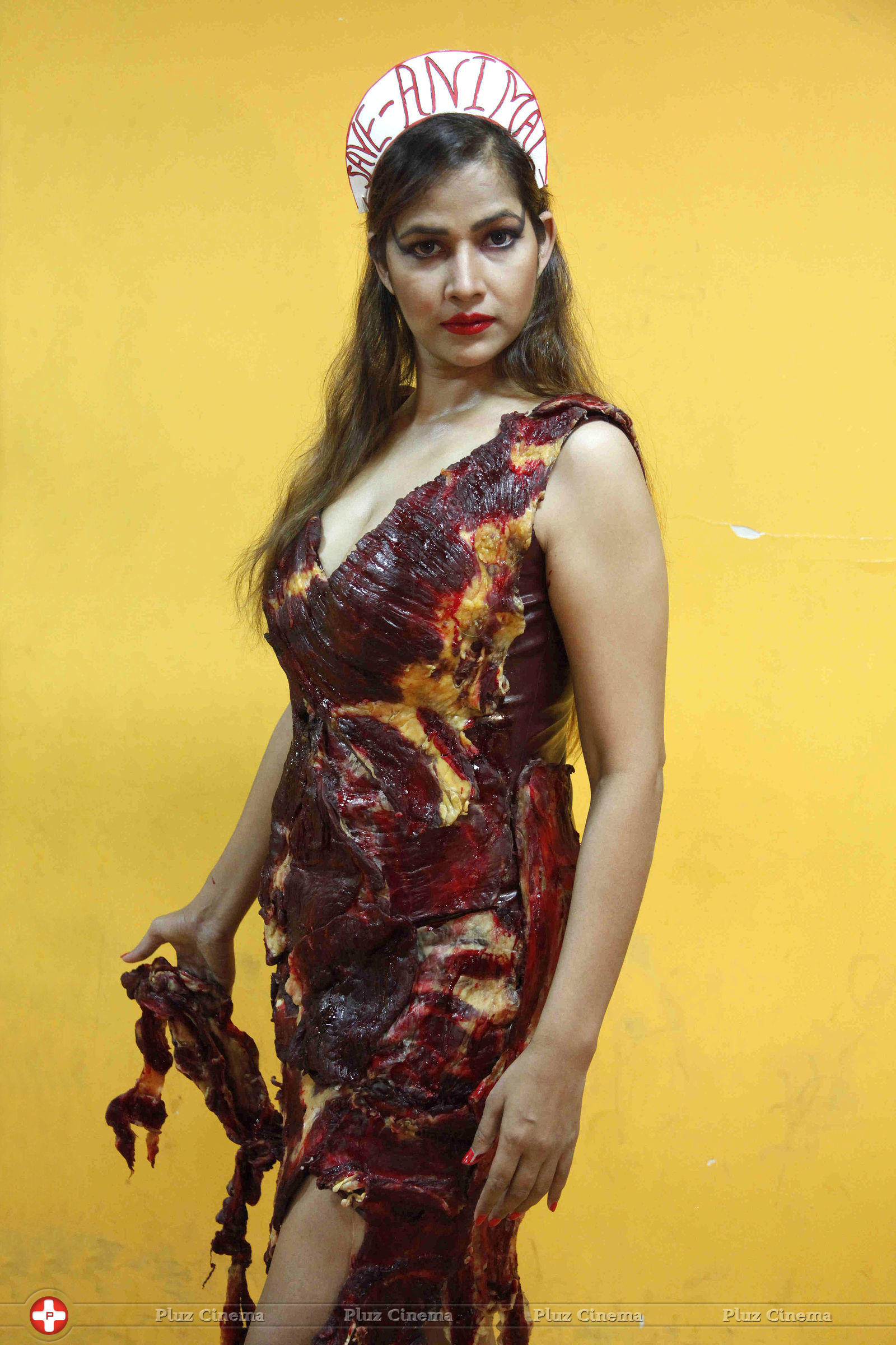 Tanisha Singh photo shoot wearing real goat meat dress Photos | Picture 709328