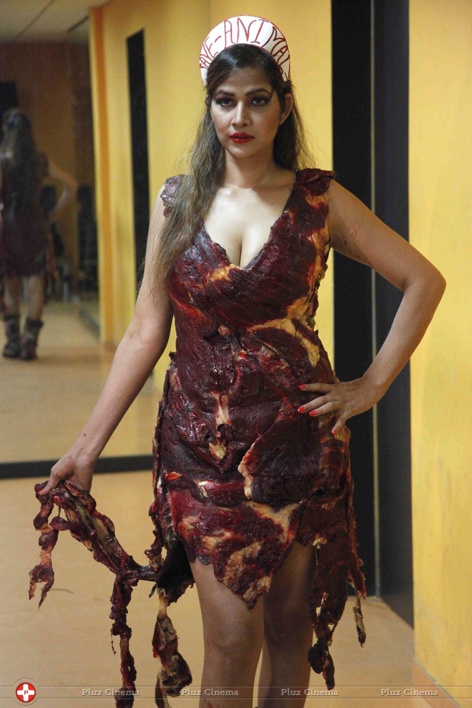 Tanisha Singh photo shoot wearing real goat meat dress Photos | Picture 709336