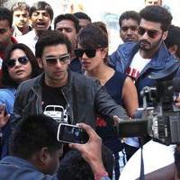 Ranveer Singh - Star cast of film Gunday visit Gaiety Galaxy theatre Photos