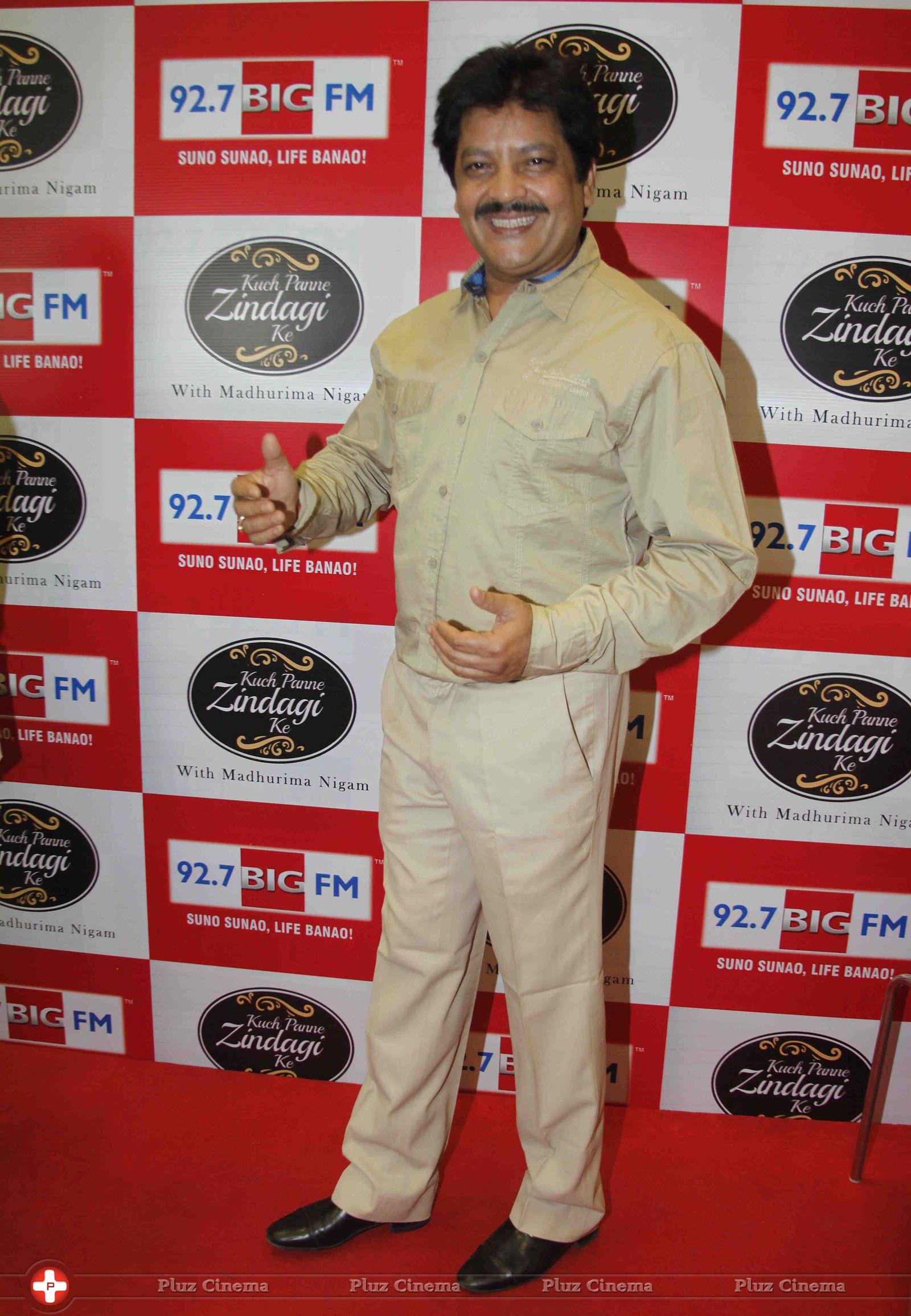Udit Narayan - Celebration of 92.7 BIG FM's new radio show Kuch Panne Zindagi Ke Photos | Picture 690457