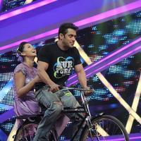 Salman Khan on the sets of Nach Baliye 6