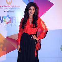 Shilpa Shetty - Shilpa Shetty & Raj Kundra at Worli Festival 2014 Photos