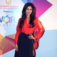 Shilpa Shetty - Shilpa Shetty & Raj Kundra at Worli Festival 2014 Photos