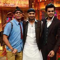 Harbhajan Singh on the sets of Mad In India Photos