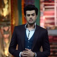 Manish Paul - Harbhajan Singh on the sets of Mad In India Photos