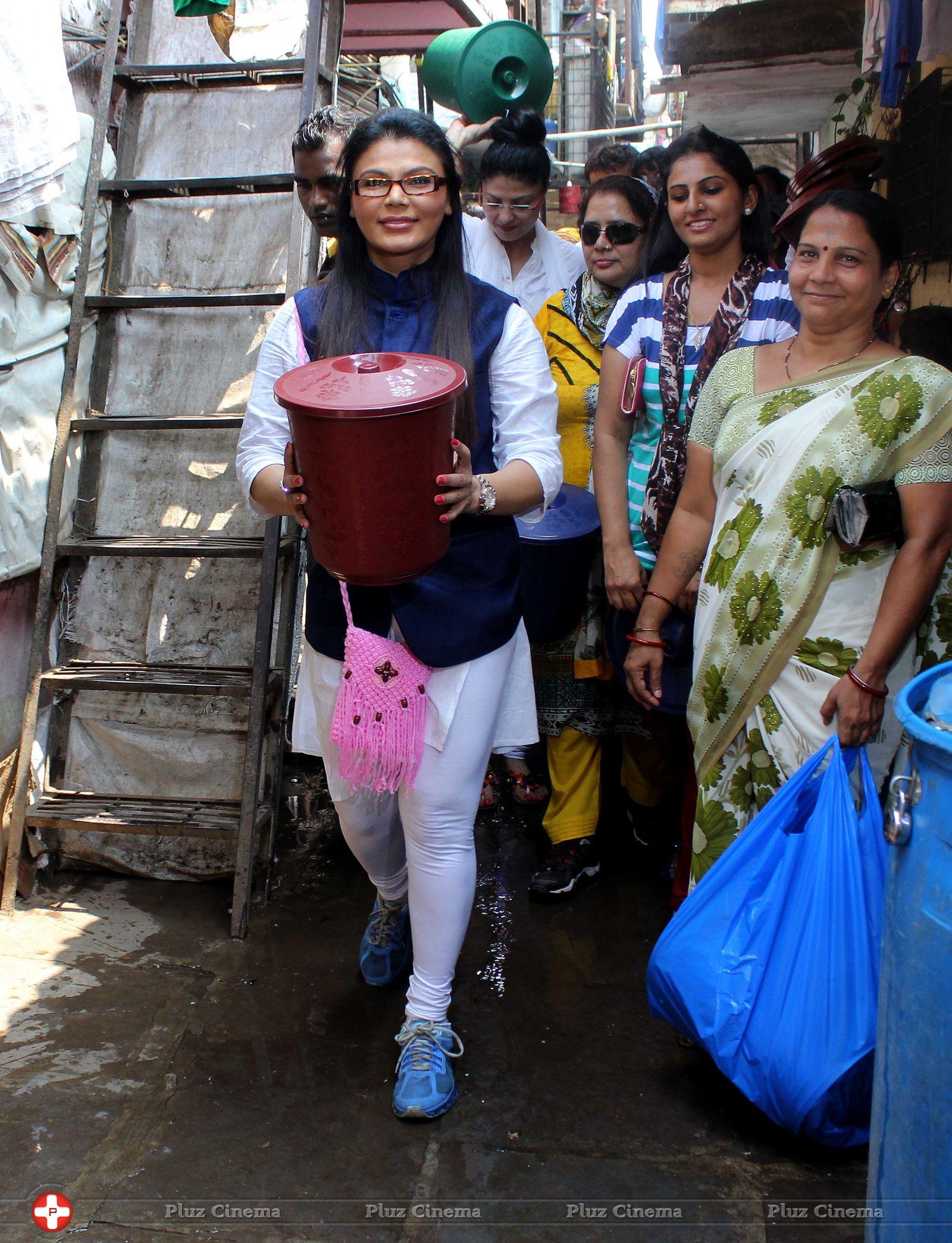 Rakhi Sawant distributes dustbins to needy people Stills | Picture 725341