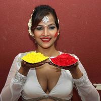 Tanisha Singh - Tanisha Singh celebrates Holi Stills | Picture 726535