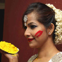Tanisha Singh - Tanisha Singh celebrates Holi Stills | Picture 726538