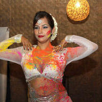 Tanisha Singh - Tanisha Singh celebrates Holi Stills | Picture 726541