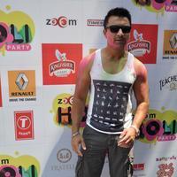 Ajaz Khan - Celebrities enjoy Holi 2014 Photos