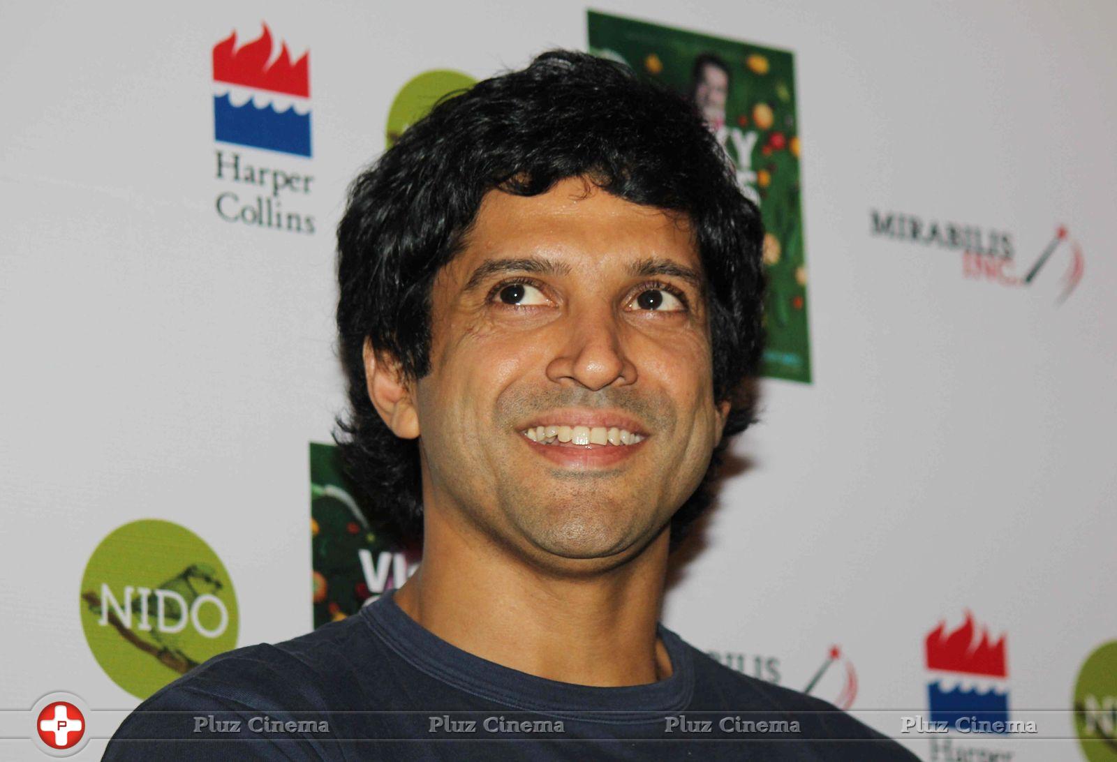 Farhan Akhtar - Launch of book Vicky Goes Veg Photos | Picture 732077